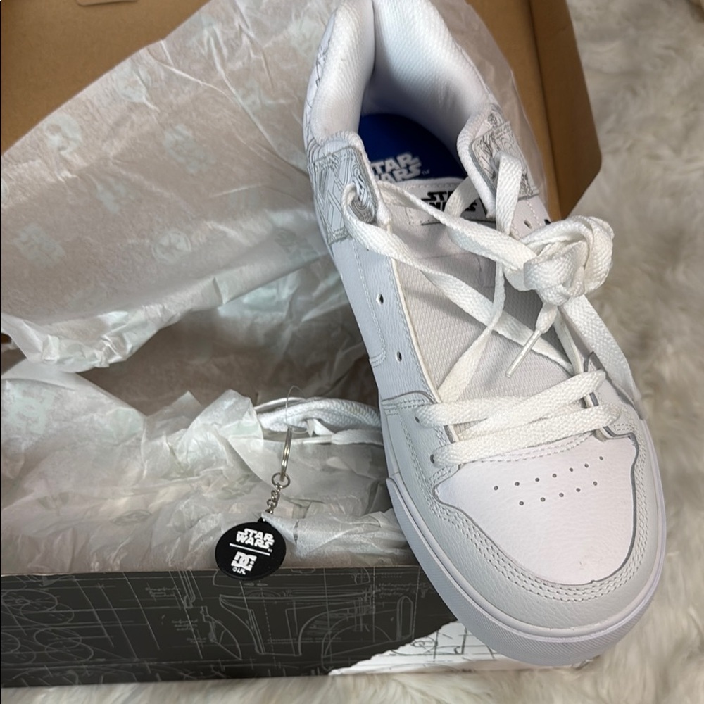 DC Star Wars White Sneakers Pure Collaboration Sneakers Skates  Men Size 10.5